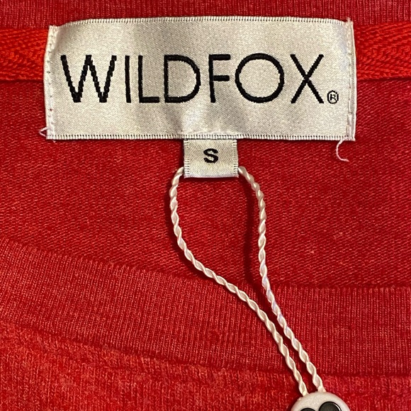 Wildfox Couture Vote for happy hour red pullover baggy sweatshirt NWT size S. - Picture 6 of 8